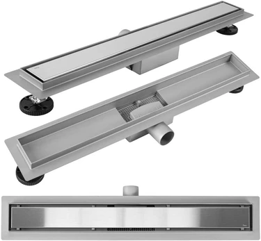 Dušo latakas REA Neox, Brushed Steel, 50 cm