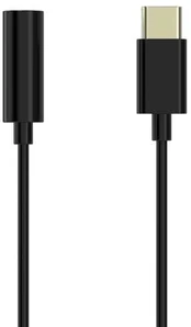 Sinox adapter USB C - mini jack. 0,15m. Sort