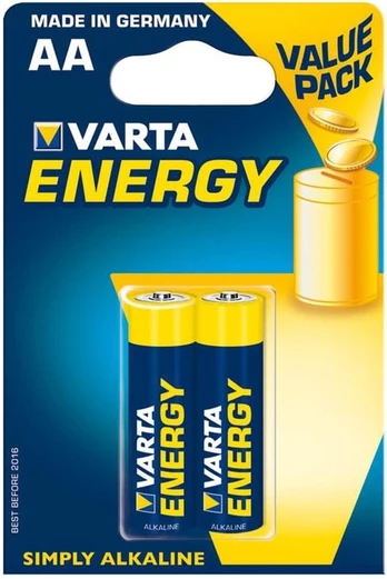 Alkaline batteries Varta R6 (AA) 2 pcs Energy