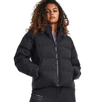 Under Armour Cgi Down Crinkle Jacket Black - Dydis S (1378861-001 Striukės)