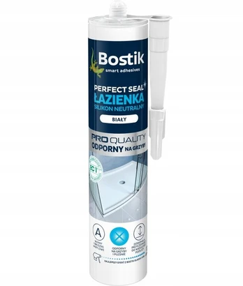 Vonios neutralus silikoninis hermetikas baltas 280 ml, atsparus pelėsiui