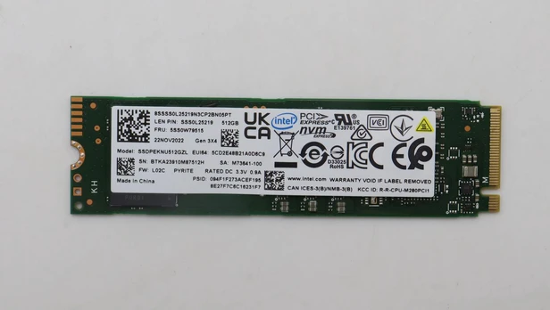 512GB M.2 PCIe 3.0 x4
