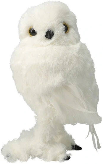 Dekoracija Pelėda, 24 cm, balta