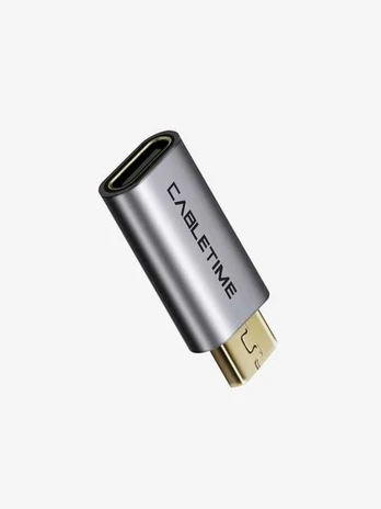 Cabletime Premium USB-Micro B: Han - USB-C: Hun, USB 2.0, adapter