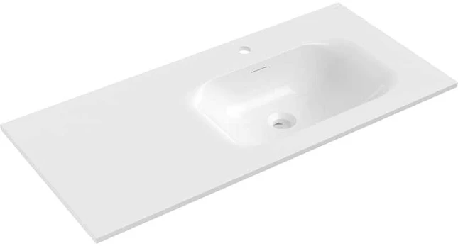 Praustuvas Mexen Vela, Right, 101 x 46,5 cm, Baltas matt
