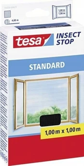 tesa Fliegengitter Standard Klettband 1x1m anthrazit