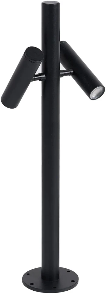 Beliani Sodo stulpas LED FLUVIA juodas