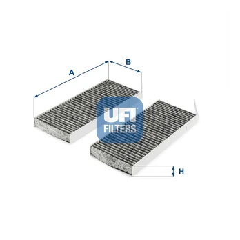Filtras, salono oras UFI 54.287.00
