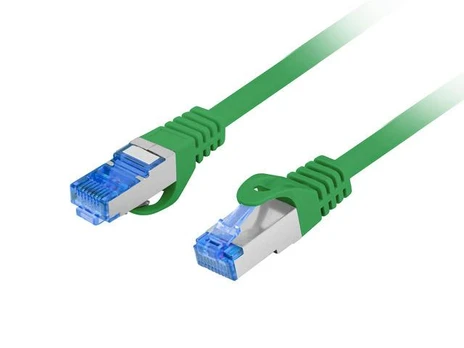 PATCHCORD KAT.6A S/FTP LSZH CCA 0,25M Žalias FLUKE PASSED LANBERG