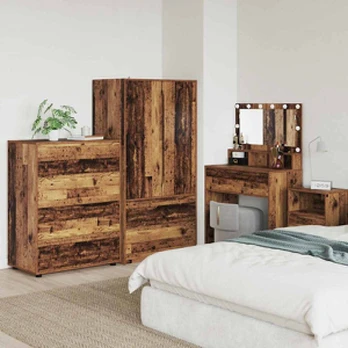 Saugojimo spintos 2 pcs Senovinis medis 80 x 48 x 105 cm