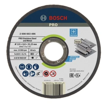 BOSCH Kampinio šlifuoklio šlifavimo diskas 2 608 603 488