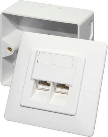 LogiLink Lizdas CAT6 2x RJ45 (68244)