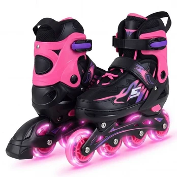 Inline riedučiai Pilka/Rožinė