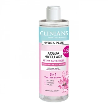 CLINIANS HYDRA PLUS 3 IN 1 micelinis vanduo, 400 ml