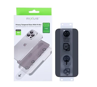 Rixus privatumo stiklas su Fit Box Apple iPhone 17 Air