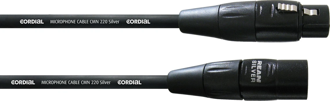 Cordial Silver Line -XLR - XLR mikrofono laidas, 10 m