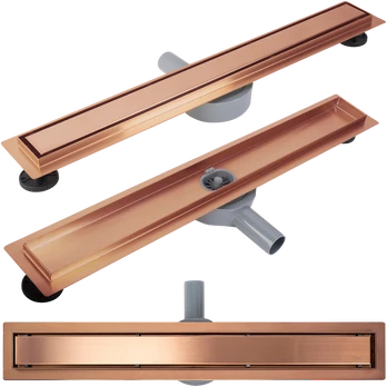 Dušo latakas REA Neox Pro, Brushed Copper, 100 cm