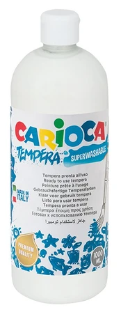 Dažai guašas Carioca Tempera, 1000 ml, balta sp., 1 sp.