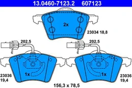 ATE 13.0460-7123.2 Brake pad set