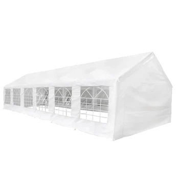 Palapinės medžiaga be rėmo Baltas 12 x 6 m PE