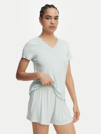 Ysabel Mora Pižama 10823 Šviesiai žalia Regular Fit