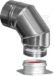 Krzys Pol ELBOW DN60/100 - KATILAS SU PRIDĖTU. PLASTIKAS