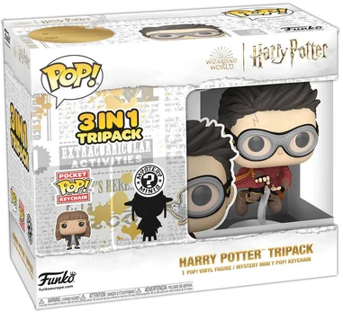 Harry Potter Funko Tripack POP + Mystery Mini + Keychain