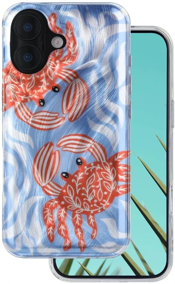 Dėklas Telforceone Ultra Trendy Summer case for iPhone 16 6,1' crab