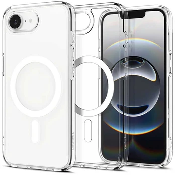 Spigen Crystal Hybrid MagSafe, skaidriai baltas - iPhone 16e