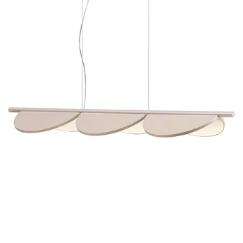 FLOS „Almendra Linear“ LED pakabinamas šviestuvas, 3 lemputės, rožinis