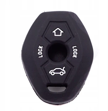 Juodas silikoninis BMW raktelio dėklas E38 E39 E46 A80