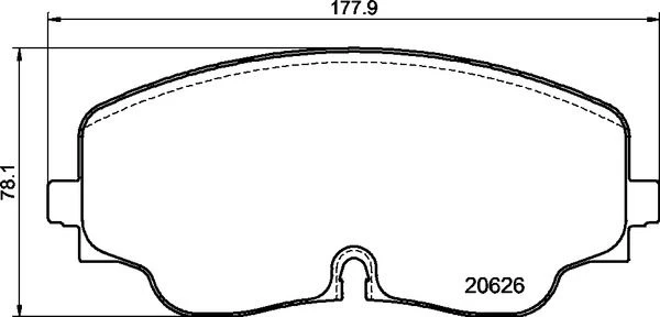 Stabdžių trinkelių rinkinys, diskinis stabdys BREMBO P 85 193