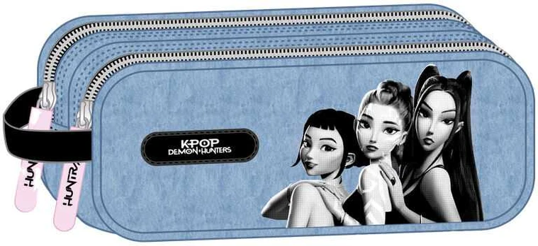 Safta Demon Hunters Kpop Huntrix double pencil case