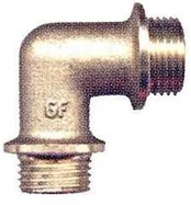 Alkūnė TMD brass, 1", 90°, išoriniai sriegiai
