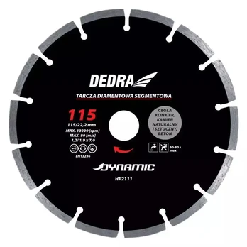 Dedra segmentuotas dinaminis 230 mm 22,2 mm diskai (HP2116)