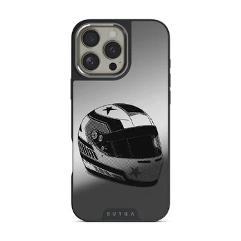 Pit Stop - iPhone 16 Pro Max Case, Elite Mirror Dark (MagSafe) / Silver
