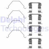Priedų komplektas, diskinių stabdžių trinkelės DELPHI LX0159 kaina