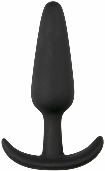EasyToys Silicone Plug S Juodas - Compact Flexible Intimate Priedas
