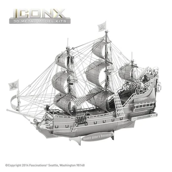 Metalinis 3D konstruktorius Queen Anne's Revenge
