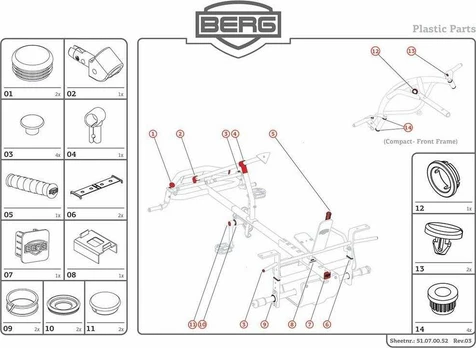 Berg XL Frame - Plastic parts