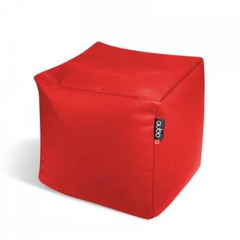 Pufas Qubo™ Cube, dirbtinė oda, raudonas