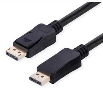 VALUE DisplayPort kabelis, v2.1, 16K@60Hz, 80Gbit/s, UHBR20, DP-DP, M/M, juodas, 1 m