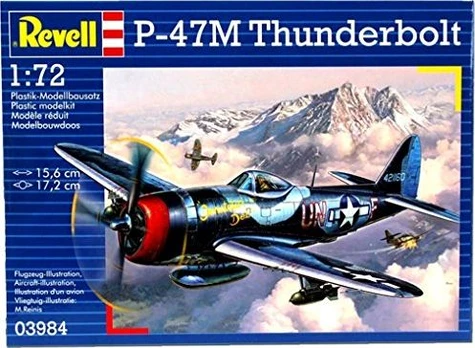 Konstruktorius Revell P 47 M Thunderbolt 1:72 03984R, plastikas