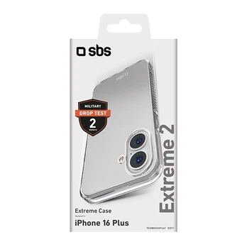 SBS Extreme 2 Cover iPhone 16 Plus transparent