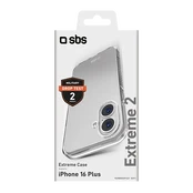 SBS Extreme 2 Cover iPhone 16 Plus transparent kaina