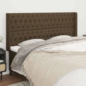 Galvūgalis su auselėmis, rudas, 183x16x118/128cm, audinys kaina