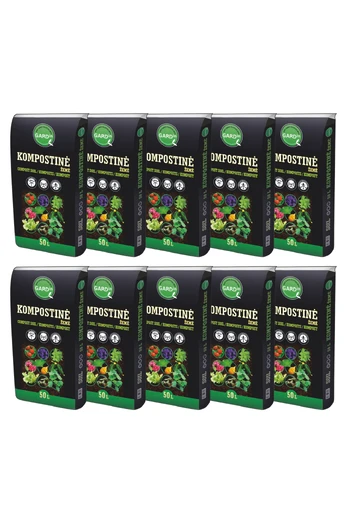 Kompostinė žemė GARDIN, 50 l, 10 vnt.
