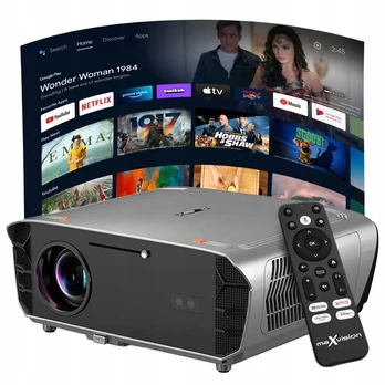Projektorius LED projektorius su „Android“, 4K palaikymas, NFC, LED projektorius su „Android“, 4K palaikymas, NFC