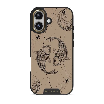 Pisces - iPhone 17 Case, Elite Dark (MagSafe) / Gold / Beige