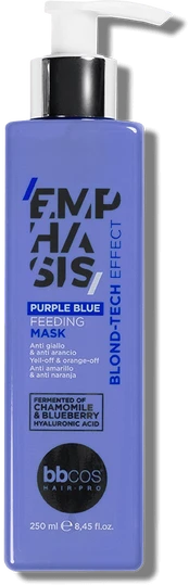 BBCOS EMPHASIS BLOND-T PURPLE BLUE sidabrinė kaukė 250 ml